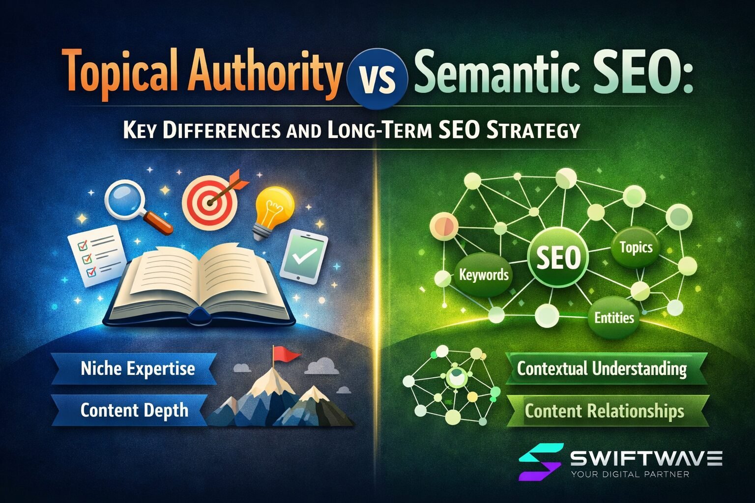 Topical Authority vs Semantic SEO: Key Differences and Long-Term SEO Strategy