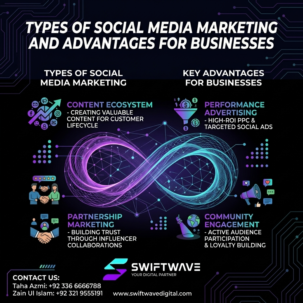 Types of Social Media Marketing and Advantages