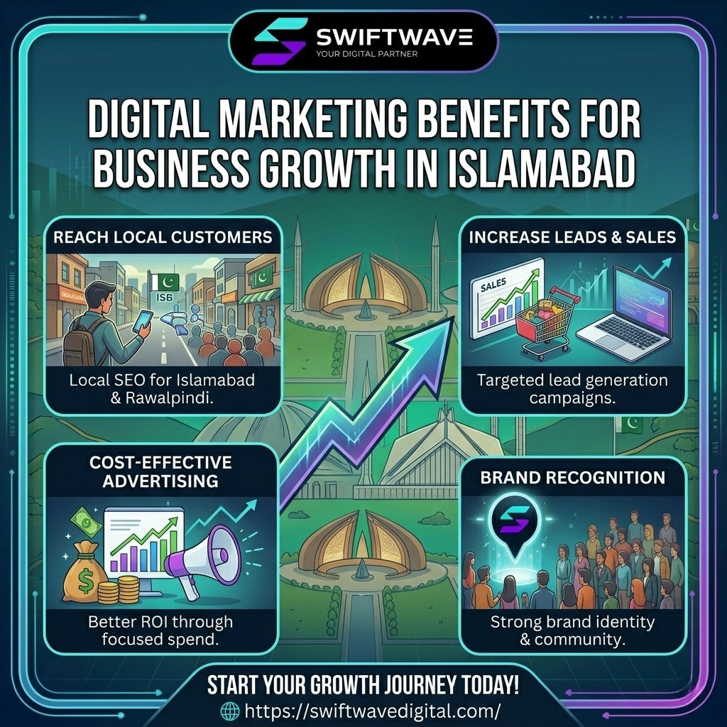 Digital Marketing Benefits for Business Growth in Islamabad