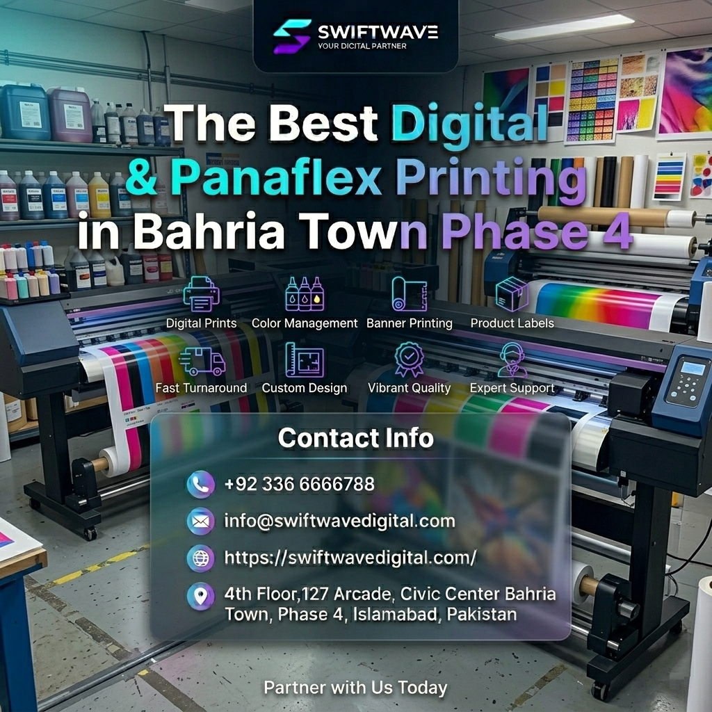 Best Digital & Panaflex Printing in Bahria Town Phase 4